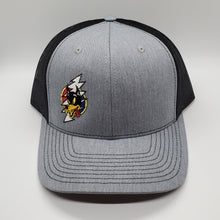 Wolf Bolt Glow In The Dark Heather Grey Snapback Trucker Hat