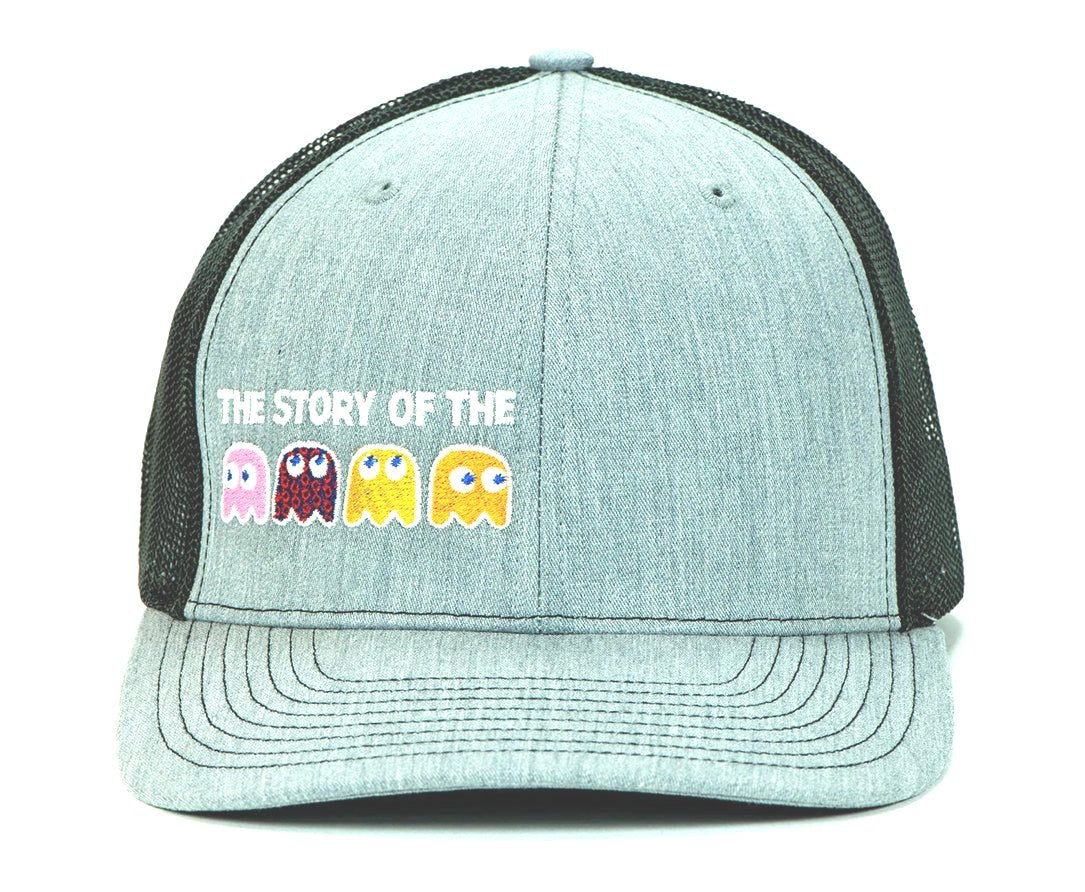 GHOST Snapback Hat with Logo - Gray