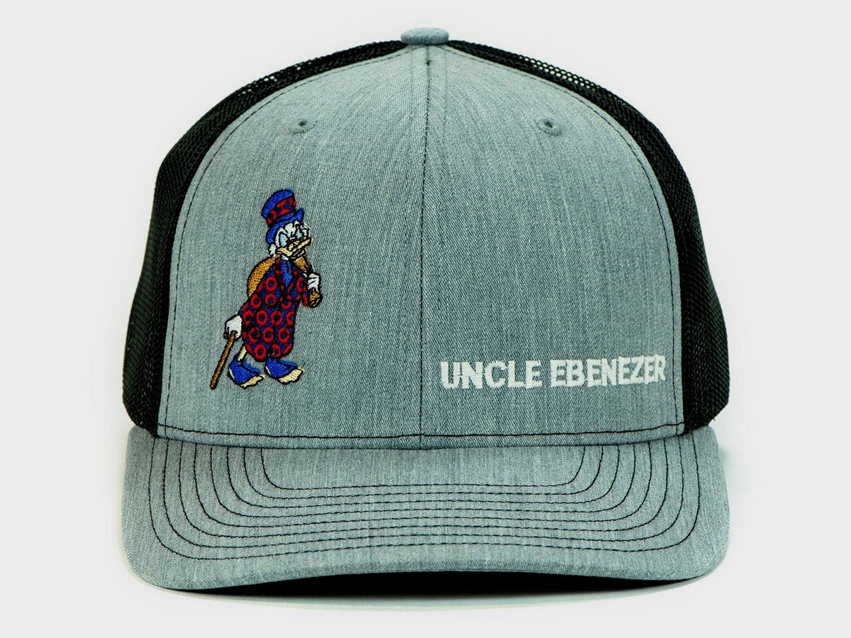 Phish Uncle Ebenezer Glow Dark Hat The Heather Snapback Trucker Grey In