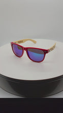 Red Bamboo Donut Frame Sunglasses