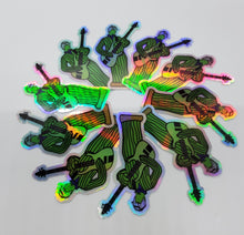 Cactus Gordon Holographic Die Cut Sticker