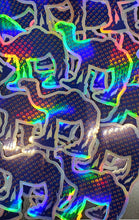 Camel Walk Rainbow Donuts Holographic Die Cut Sticker