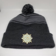 Phish Seven Below Black and Charcoal Knit Winter Hat with Pom Pom