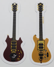 Tiger and Wolf Guitar set of Vinyl weatherproof die cut stickers