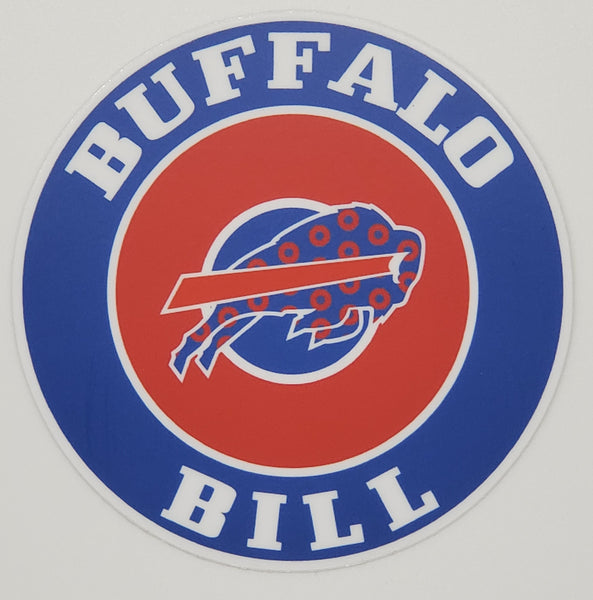 Buffalo Bill Circular Weather Proof Vinyl Sticker
