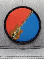 Tiger Guitar Patch Heather Grey Snapback Trucker Hat
