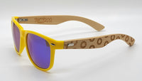 Yellow Bamboo Donut Frame Sunglasses