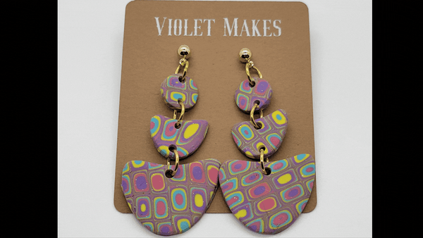 Handmade Ultra Violet Earrings
