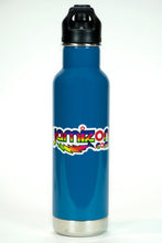 Jamizon sticker on a water bottle