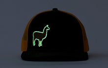 Phish Llama Black and Gold Glow in the Dark SnapbackTrucker Hat