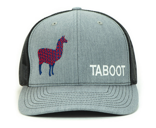 Phish Llama Taboot Glow In The Dark Heather Grey Trucker Hat