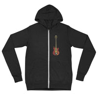 Tiger unisex lightweight charcoal zip hoodie