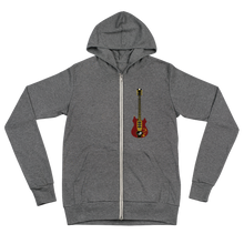 Tiger unisex lightweight charcoal zip hoodie